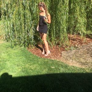 Black dress! Complements your body figure so well
